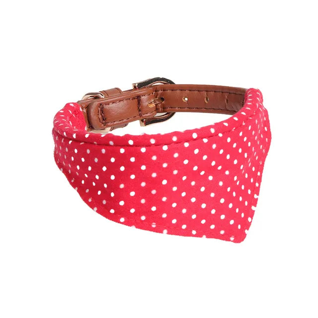 Bandana with Collar and Leash for Dogs and Cats