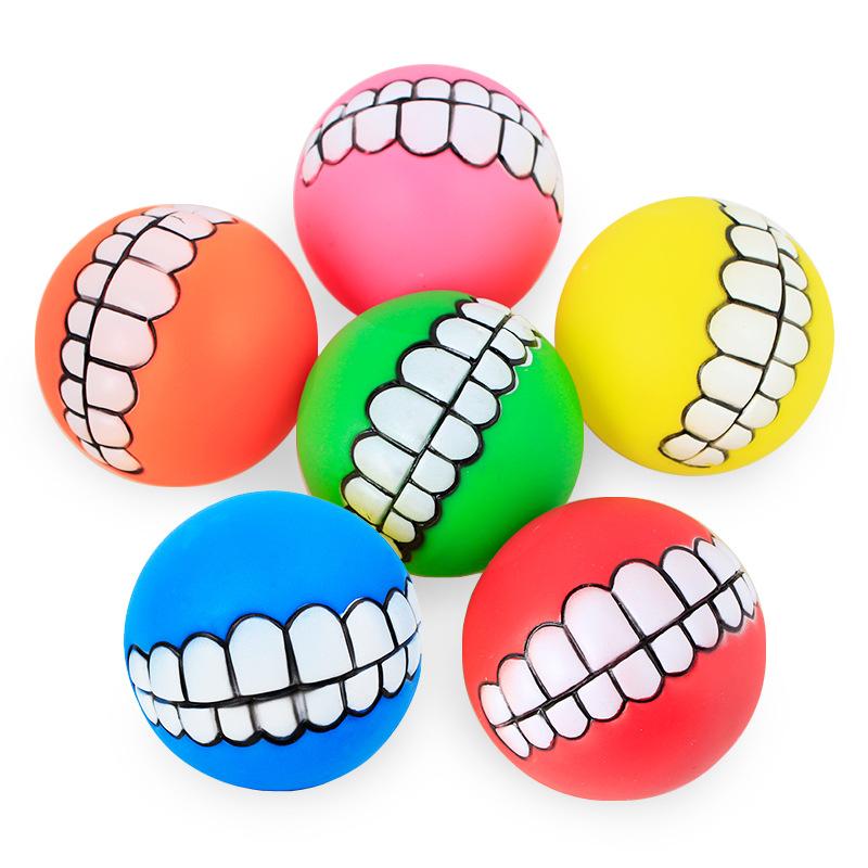 Squeaky Teeth Ball Toy