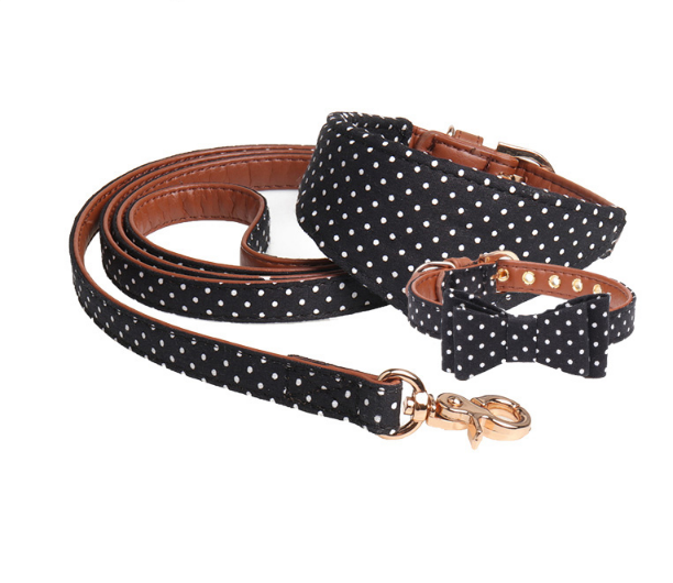 Bandana with Collar and Leash for Dogs and Cats