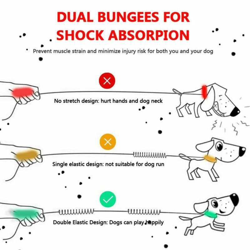 Reflective Traction and Portable Rope For Dogs