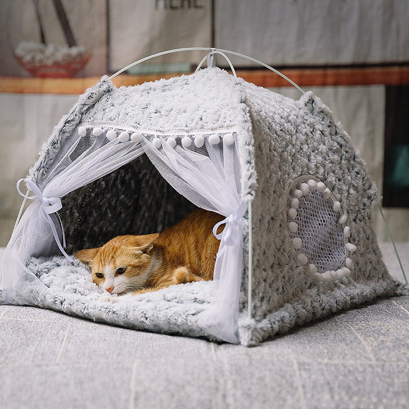 Cat Nest Tent Style Sleeping Bed