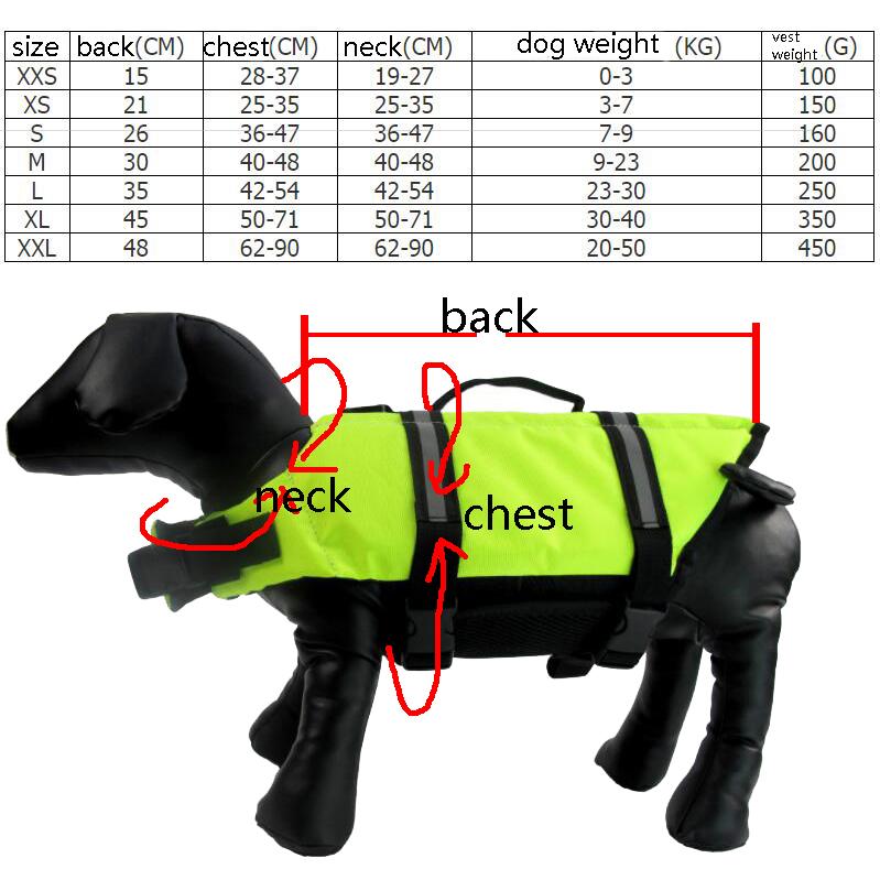 Swimming Life Jacket Vest for dogs