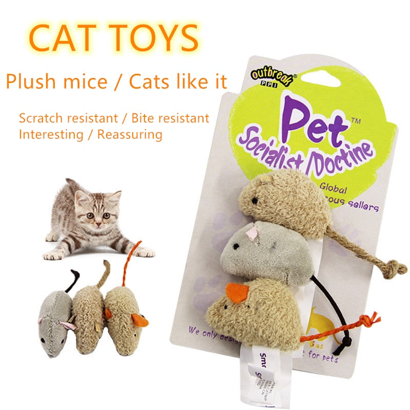 Interactive Squeaky Simulation Mouse Toy