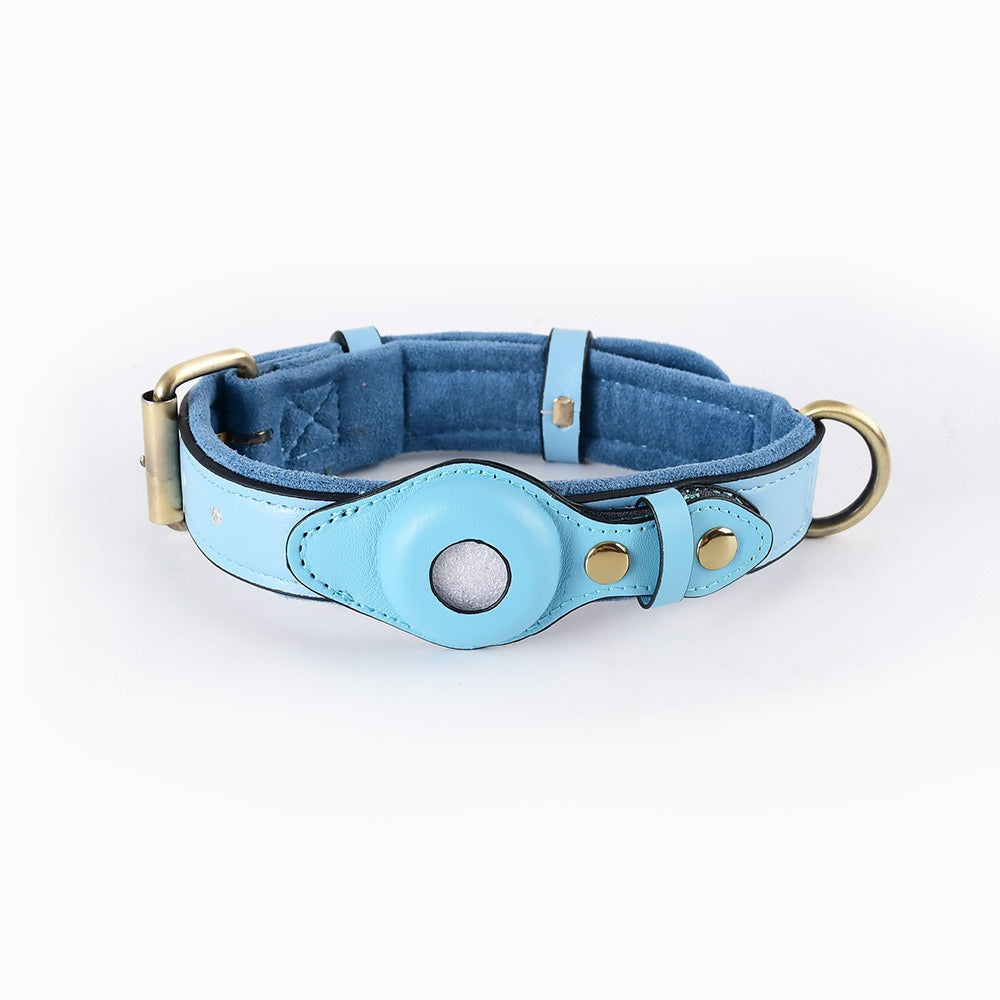 Soft Leather Airtag Collar