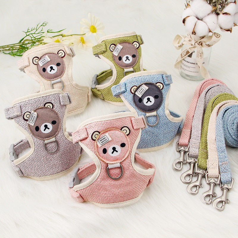 Pet Chest Strap with Teddy Design