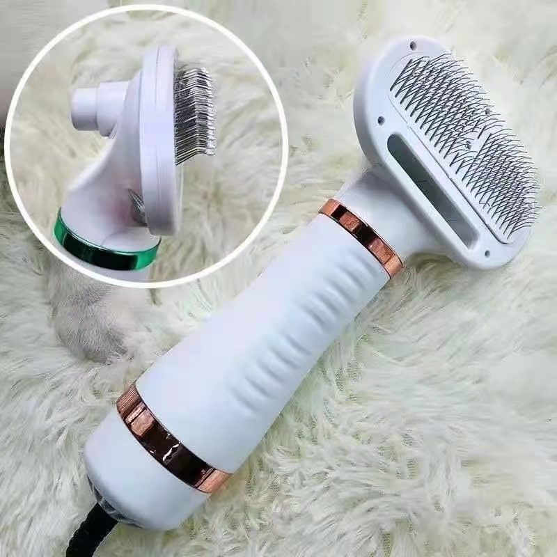 Two-In-One Pet Hot Air Comb and Hair Dryer for Pets