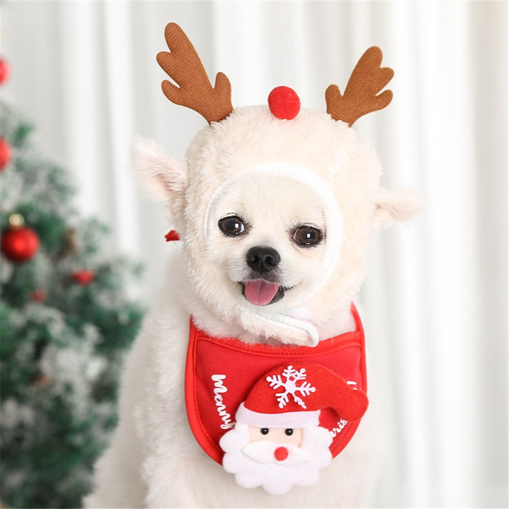 Santa Hat Bandana Scarf Anti-Saliva