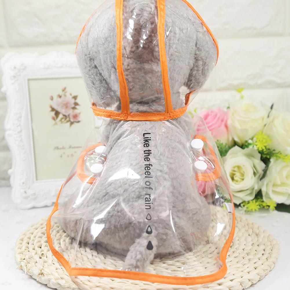 Fashion Pet Clothes Dog Raincoat Transparent Rain Coat Waterproof Pets Raincoats