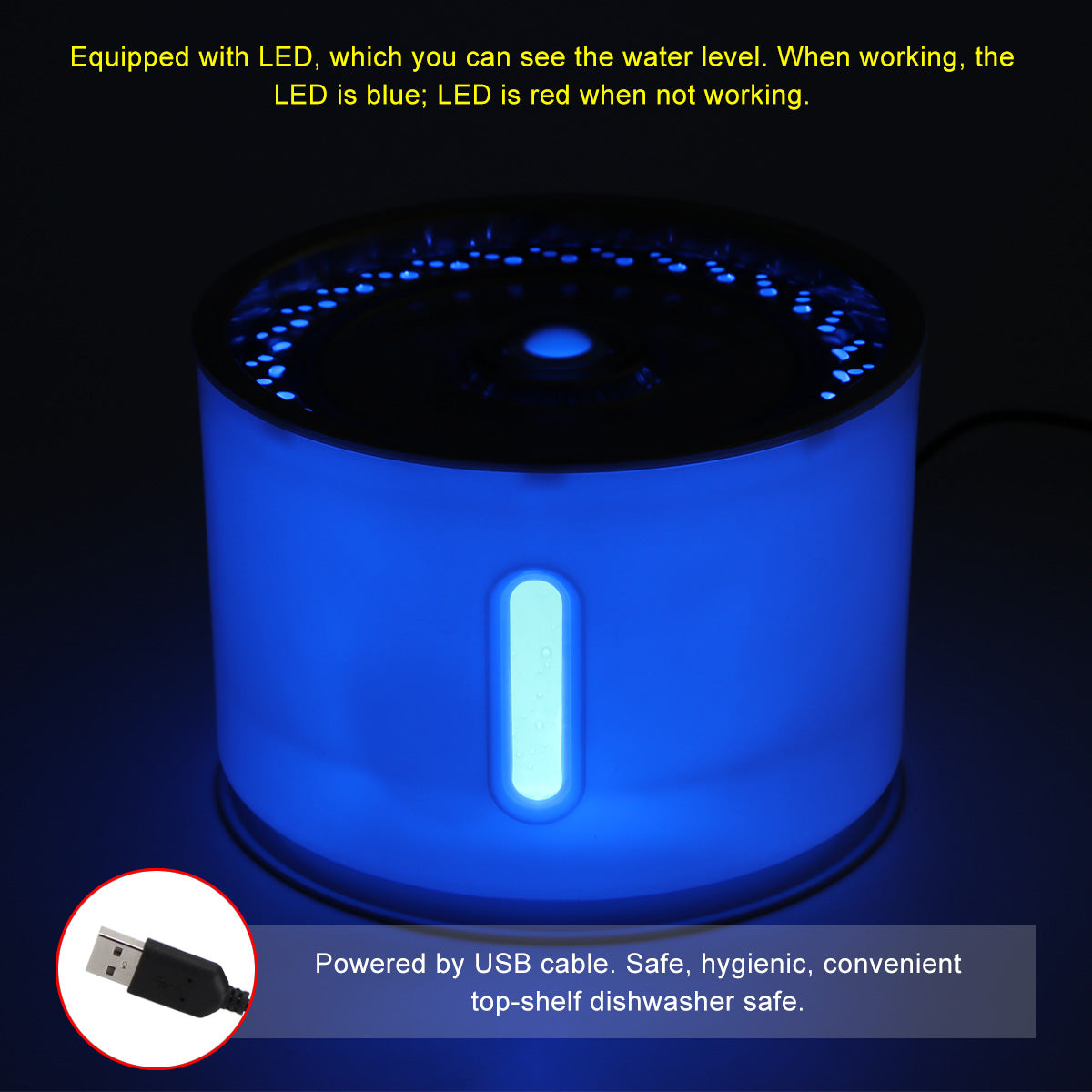 Anti-Dehydration Interactive LED Water Fountain Dispenser