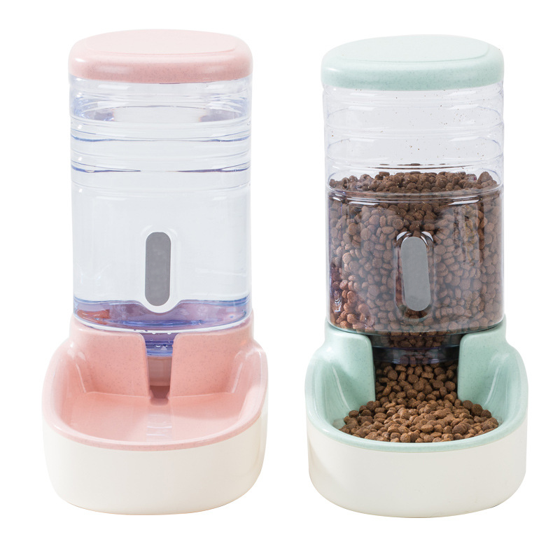 Pet Automatic Food Dispenser with Feeding Bowl