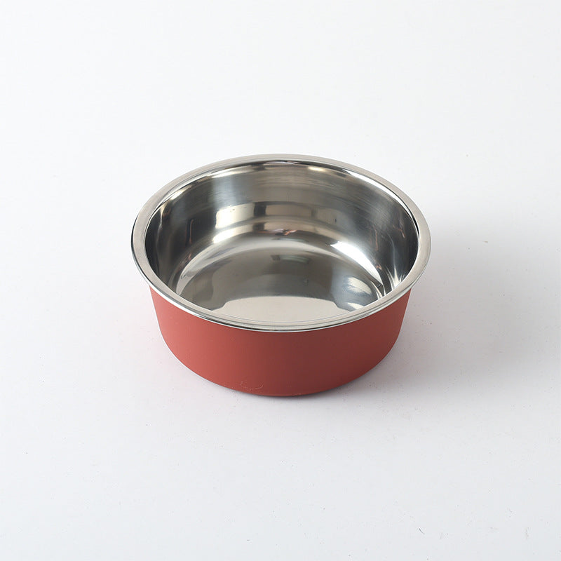 Pet Supplies Pet Food Bowl Stainless Steel Dog Bowl Cat Bowl Feeding and Drinking Bowl