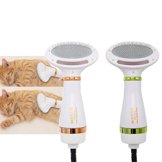 Two-In-One Pet Hot Air Comb and Hair Dryer for Pets