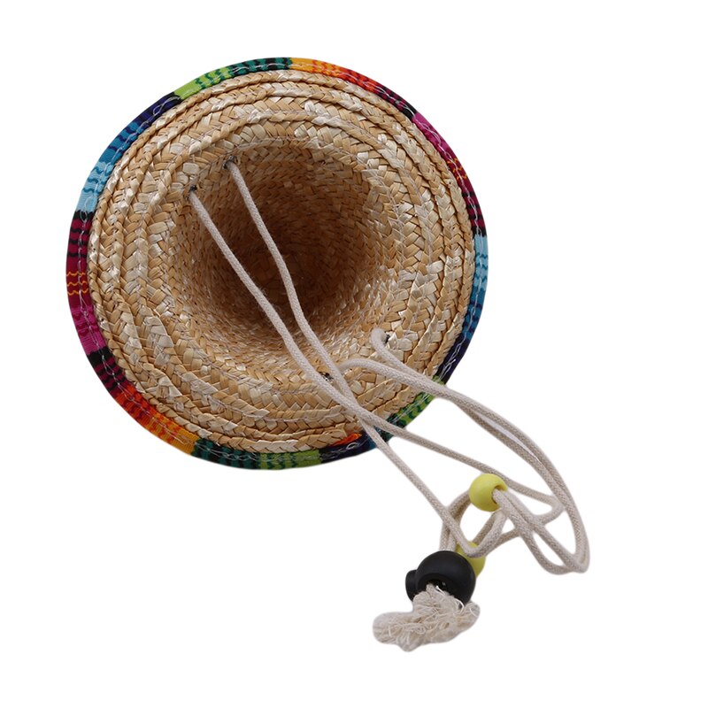 Mexican Hat Pet Buckle Multicolor Straw