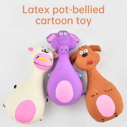 Pet Supplies Dog Toys Dog Voice Latex Cute Cartoon Toys Bite Resistant Latex Toys