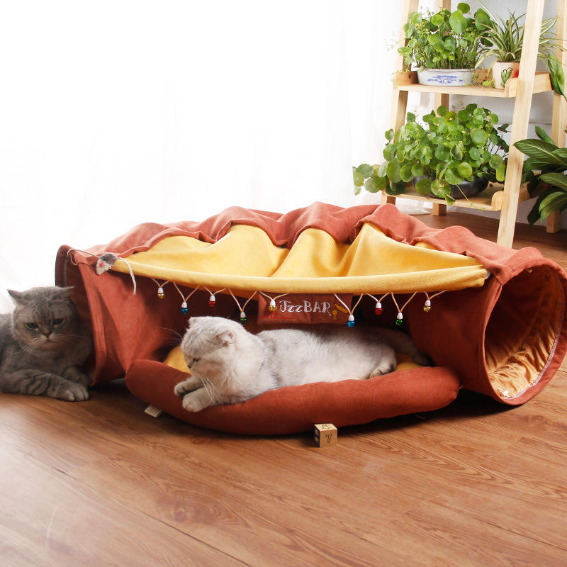 2 In 1 Foldable Cat Litter Turning Bed and Detachable