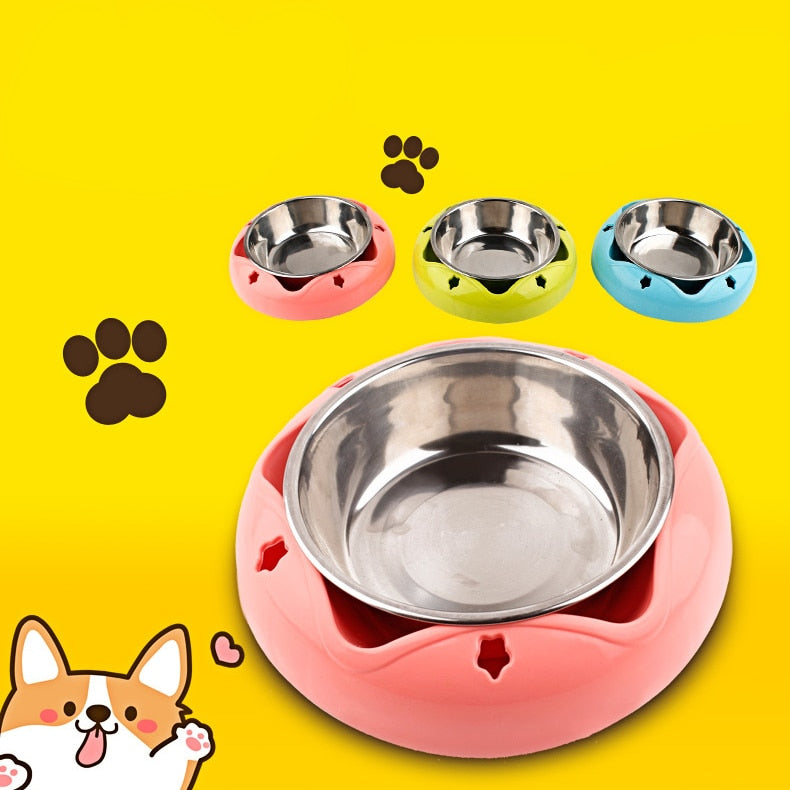 Colorful Stainless Non-Slip Feeding Bowl