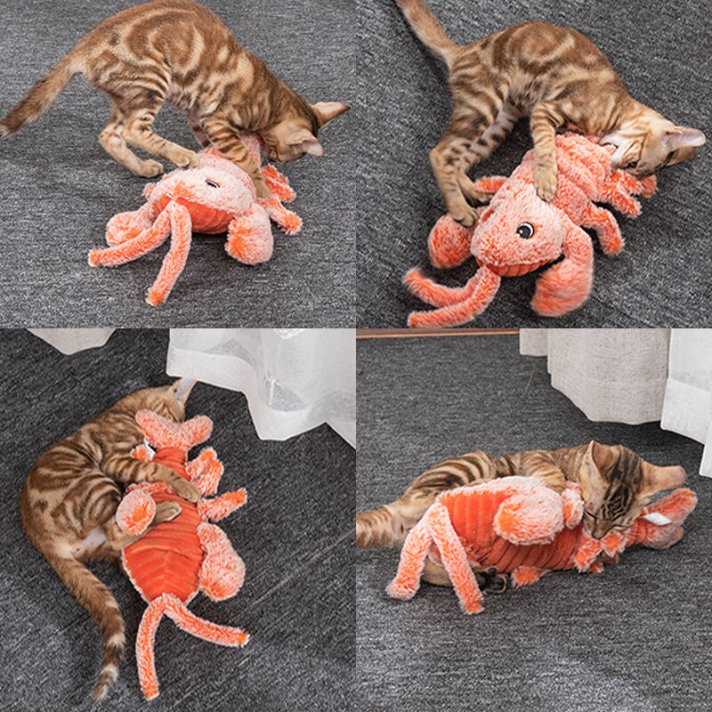 Flabby Jumping Lobster Cat Toy