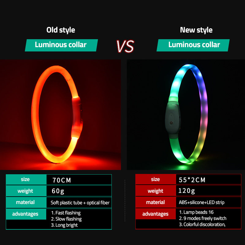 Chargeable LED Collar