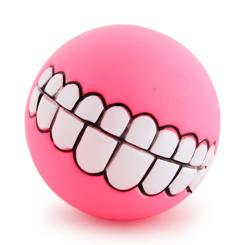 Squeaky Teeth Ball Toy