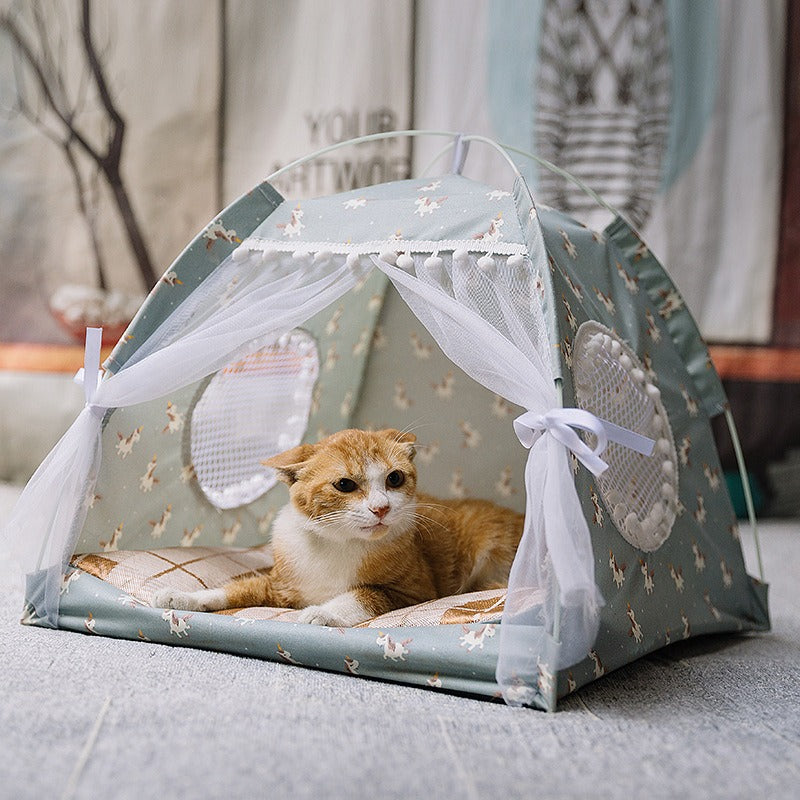 Cat Nest Tent Style Sleeping Bed