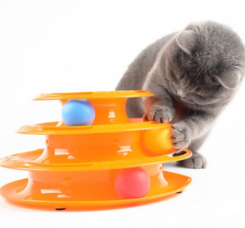 Triple Play Disc Cat Toy Balls