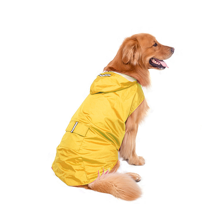 Super Waterproof Hooded Dog Raincoat