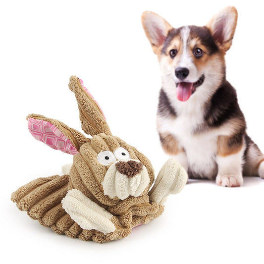 Corduroy Squeaky Bite Resistant Toy