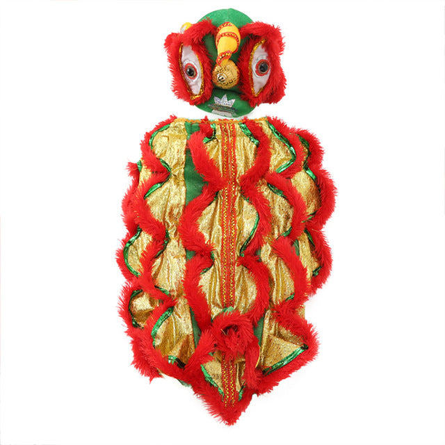 Chinese Lion Dance Dog Costume for New Year