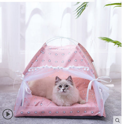 Cat Nest Tent Style Sleeping Bed