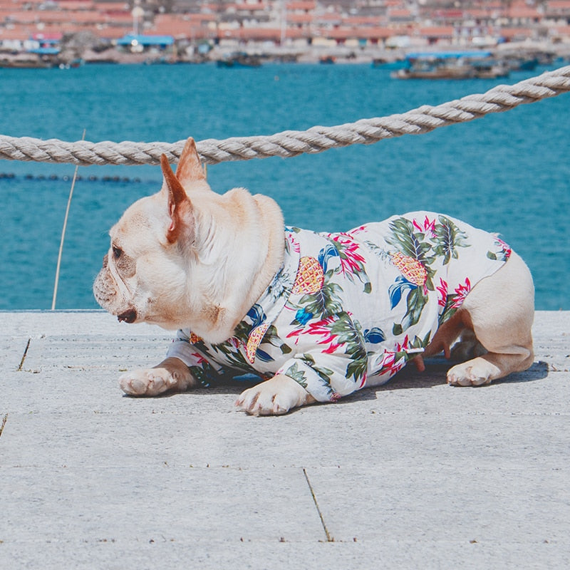 Summer Hawaiian Style Polo Shirt