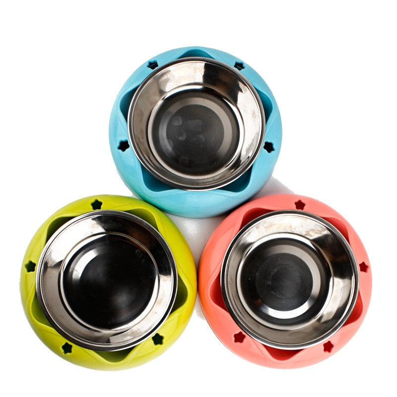 Colorful Stainless Non-Slip Feeding Bowl