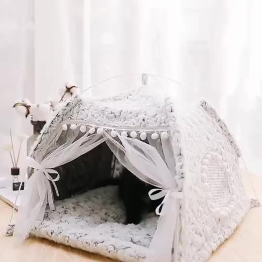 Cat Nest Tent Style Sleeping Bed