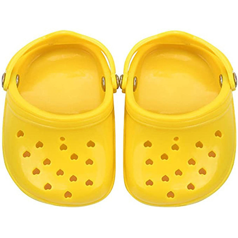 Heart Shaped Pet Dog Hole Shoes Silica Gel Wear-Resistant Breathable Slippers Dog Sandals Pet Decorations