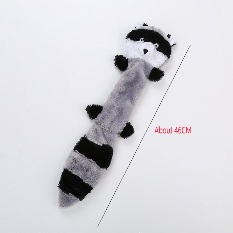 Squeaky Racoon Bite Resistant Toy