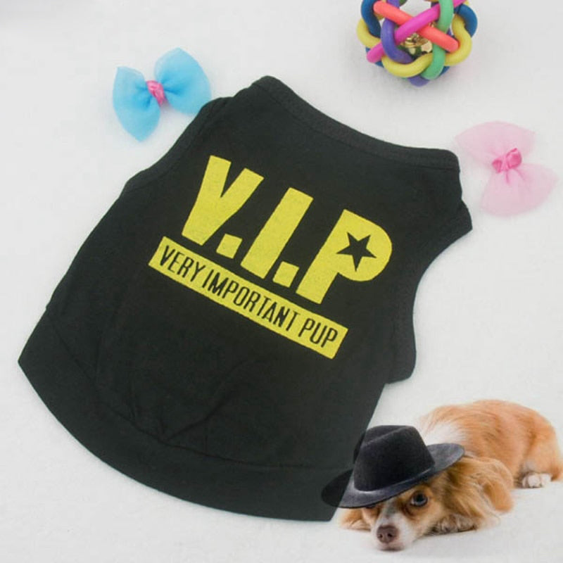 VIP Pets T-shirts For Dogs Summer and Casual Wear