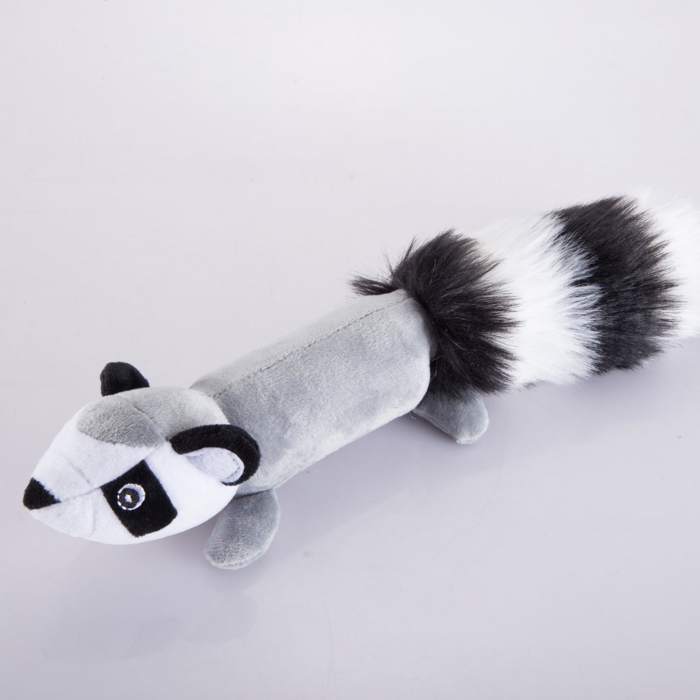 Interactive Squeaky Racoon Chew Toy