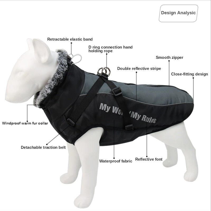 Waterproof Vest with Fur Style