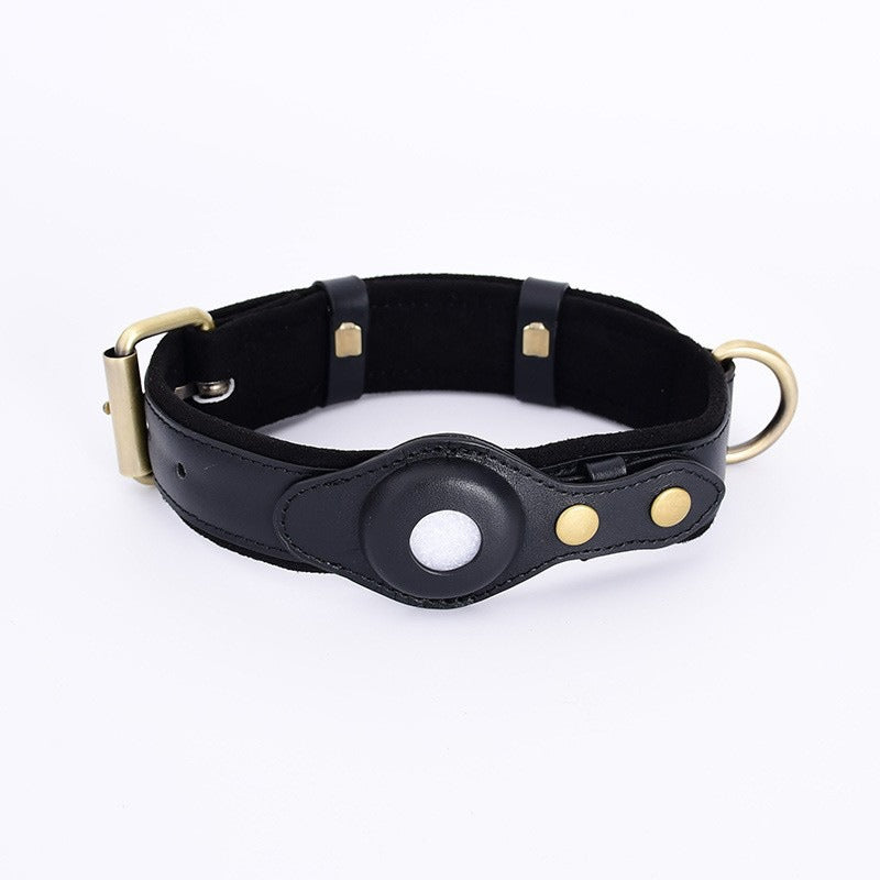 Soft Leather Airtag Collar