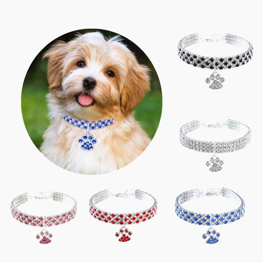 Rhinestone Dog Collar for Dogs Cats