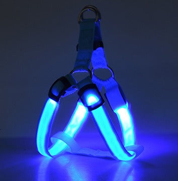 Rechargeable Led Luminescent Chest Strap for Dogs