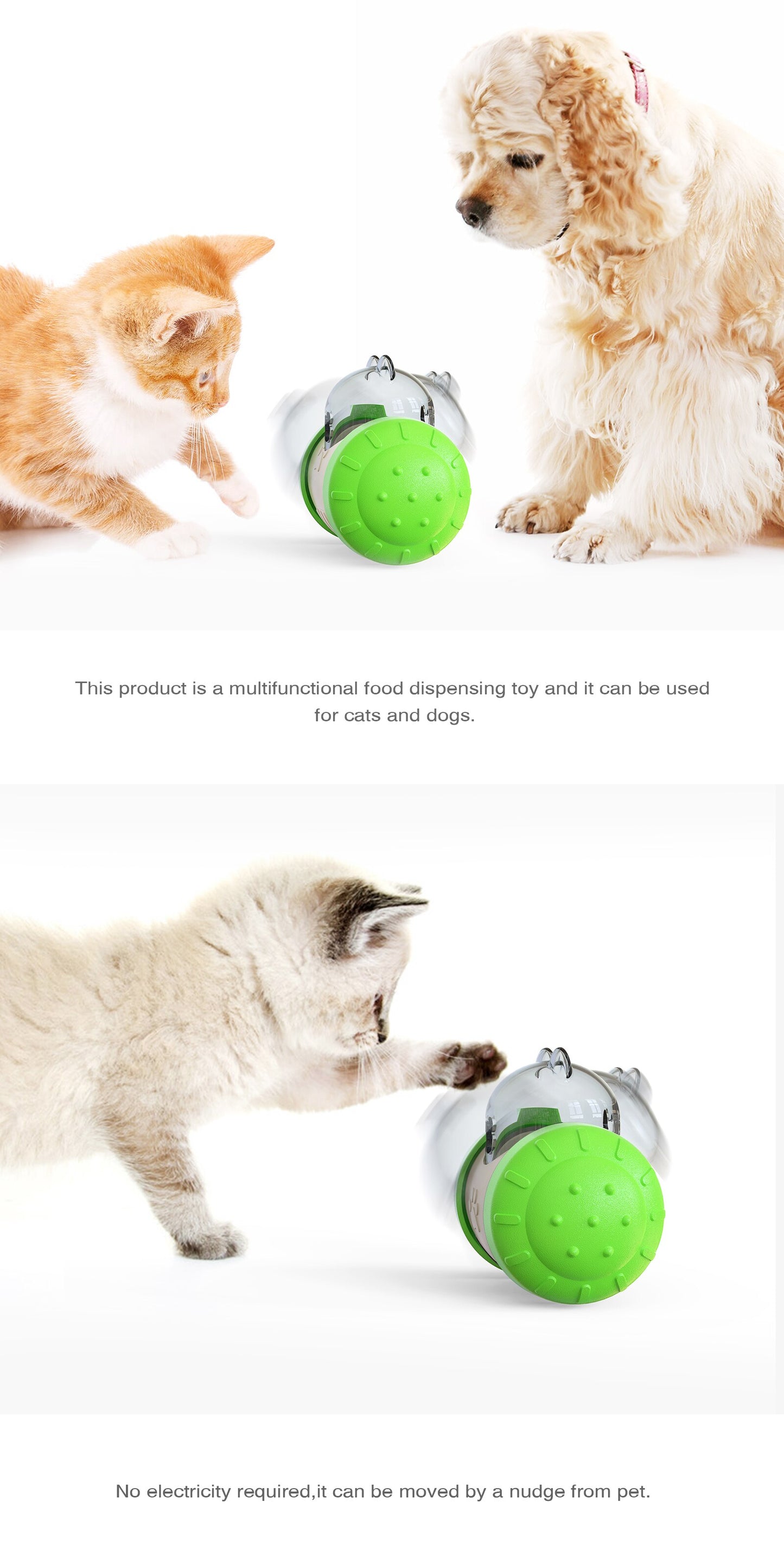 Interactive Toy For Pet Dog Toy Swing Car Toy Pet Food Spiller Puppies Kitten Training Educational Toys Pet Supplies