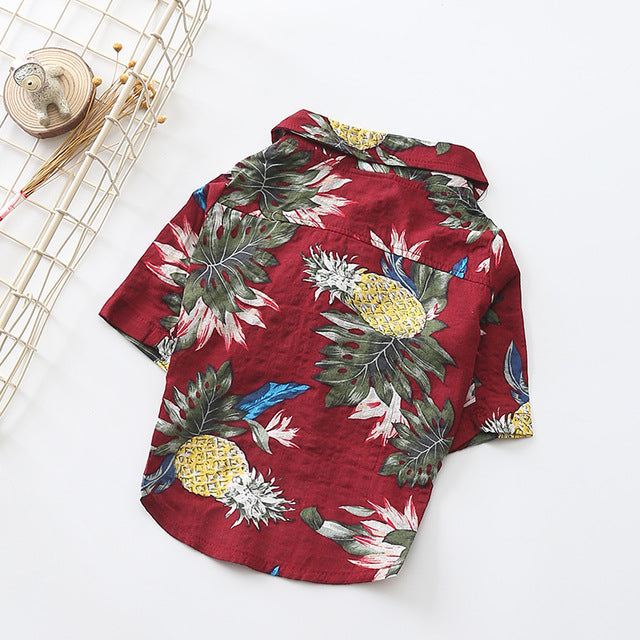 Summer Hawaiian Style Polo Shirt