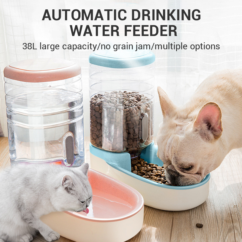 Pet Automatic Food Dispenser with Feeding Bowl