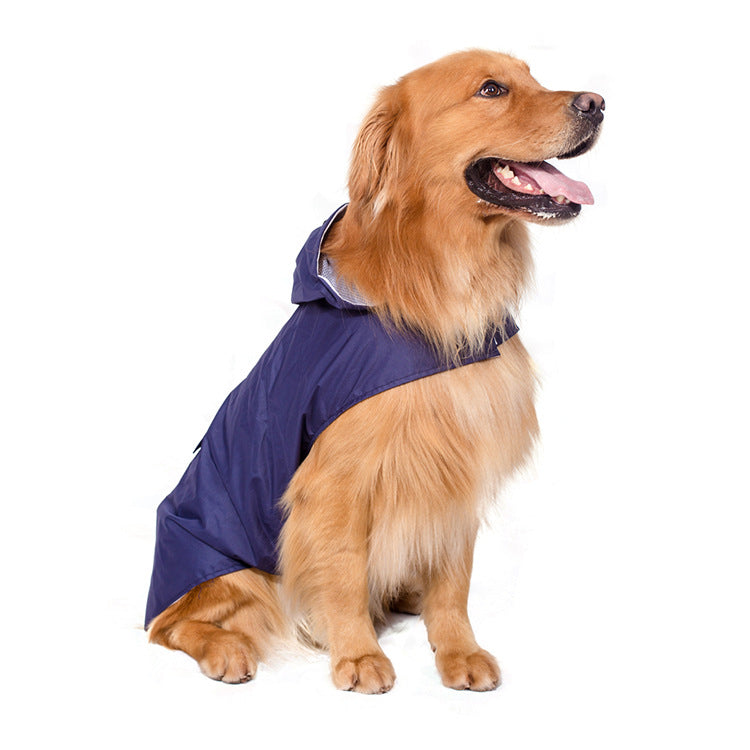 Super Waterproof Hooded Dog Raincoat