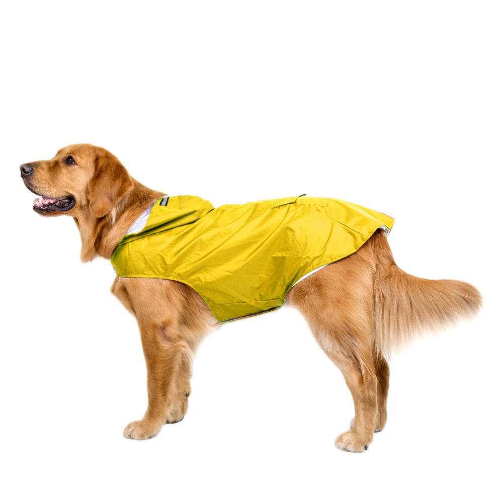 Super Waterproof Hooded Dog Raincoat