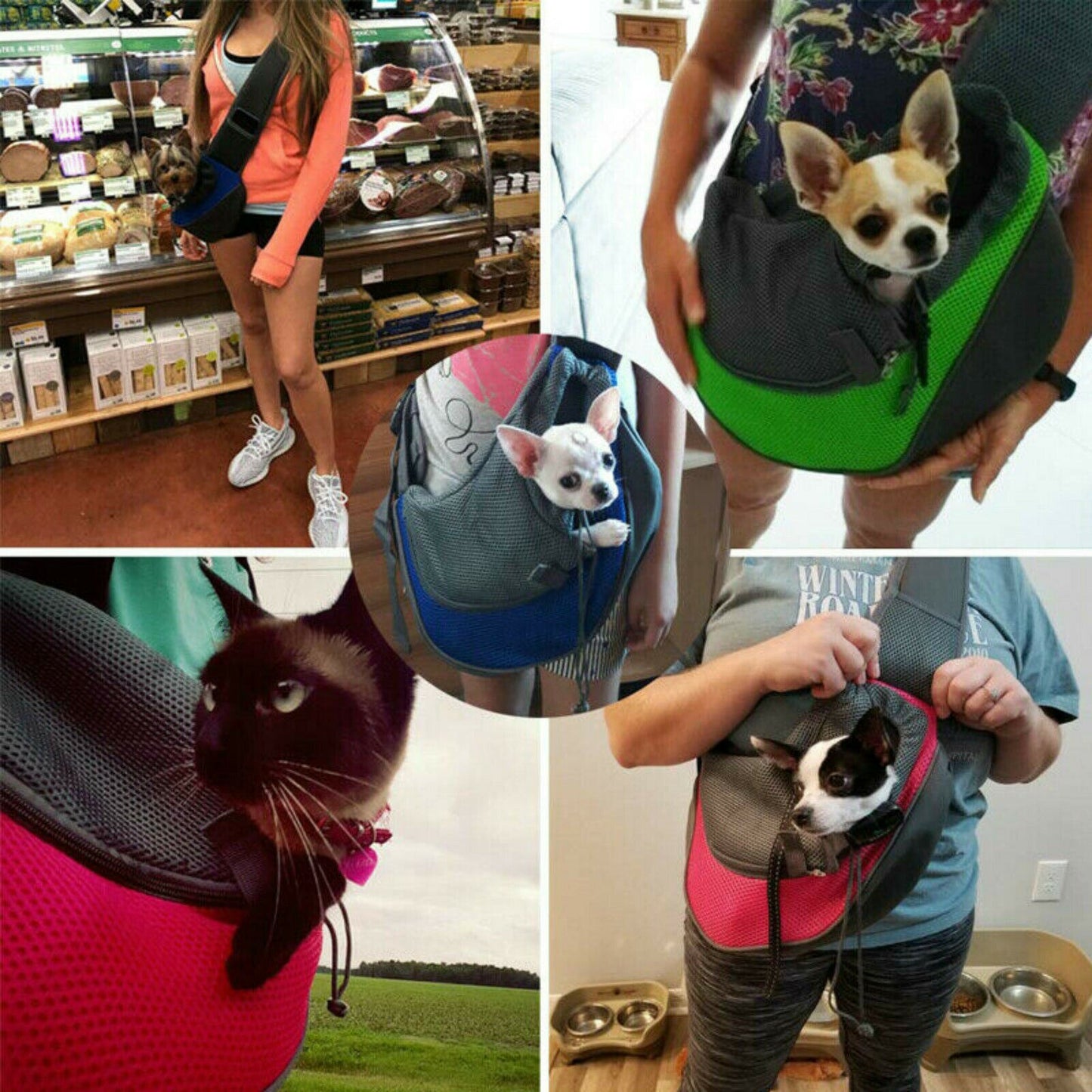 Dog Travel Carrier Tote Bag