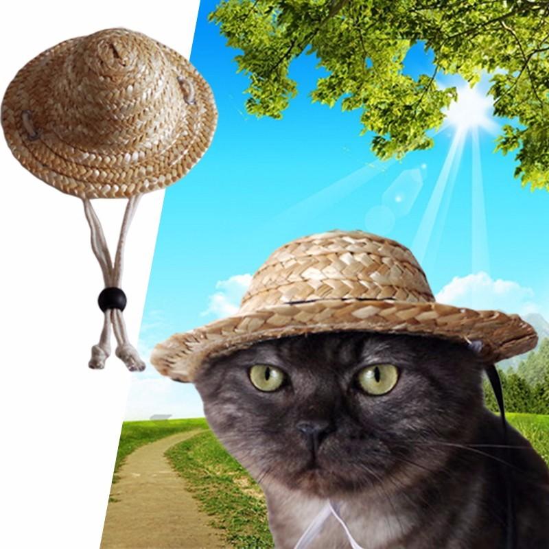 Farmer's Hat Handcrafted Hawaii Style for Cats