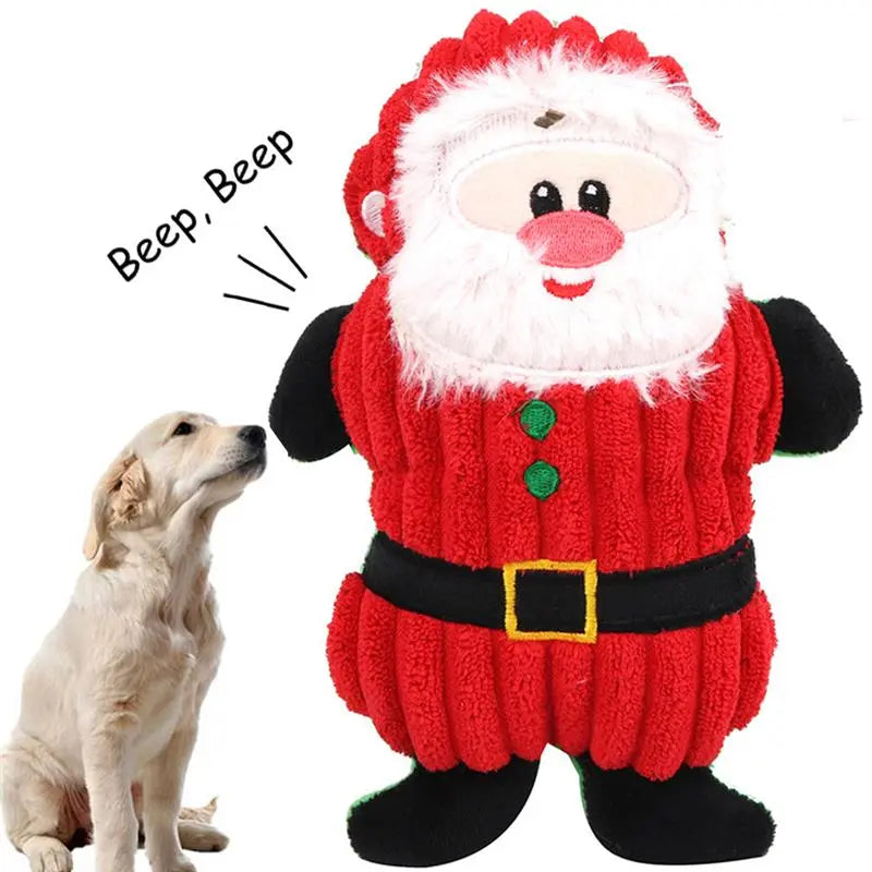 Santa Clause Squeaky Chew Toy