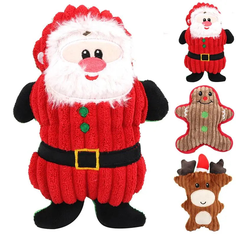 Santa Clause Squeaky Chew Toy