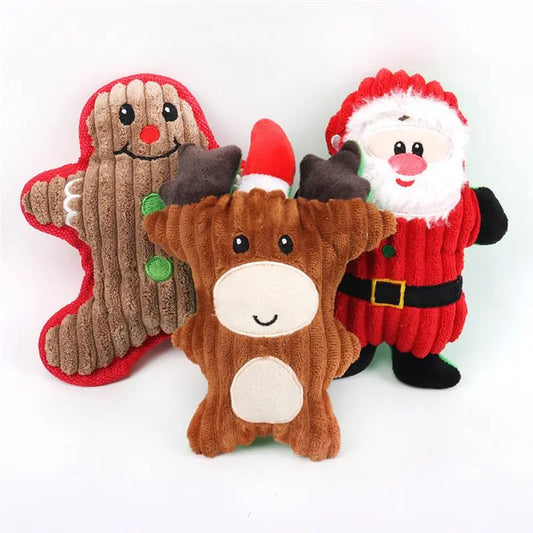 Santa Clause Squeaky Chew Toy